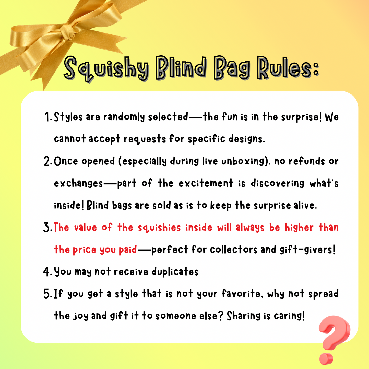 (Fan special!)Taba Squishy Lucky Blind Box Squeeze Toy (ALL type)