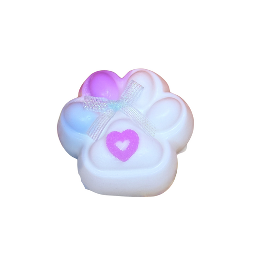 Heart Purple Paw Squishy